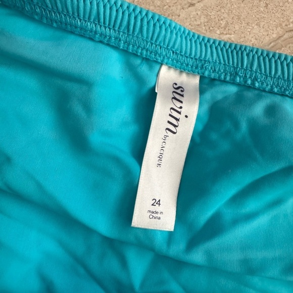 Lane Bryant Cacique Swim swim skirt sky blue size 24 - Picture 2 of 2